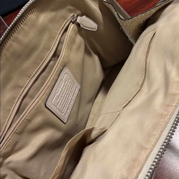 Coach Off-White Leather Satchel - Picture 4 of 4